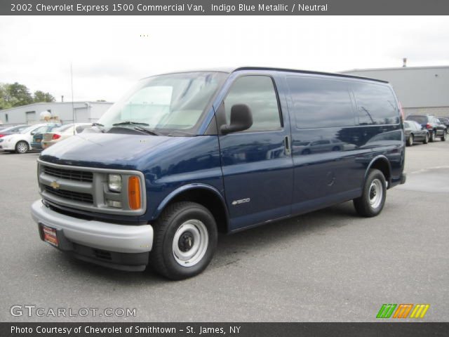 2002 Chevrolet Express 1500 Commercial Van in Indigo Blue Metallic