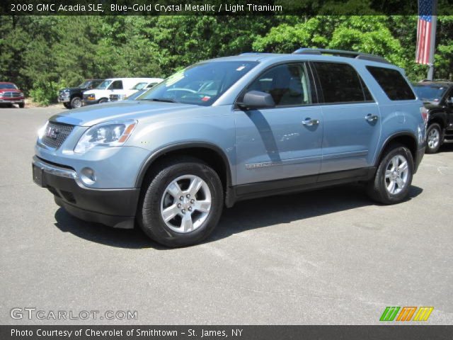 2008 GMC Acadia SLE in Blue-Gold Crystal Metallic