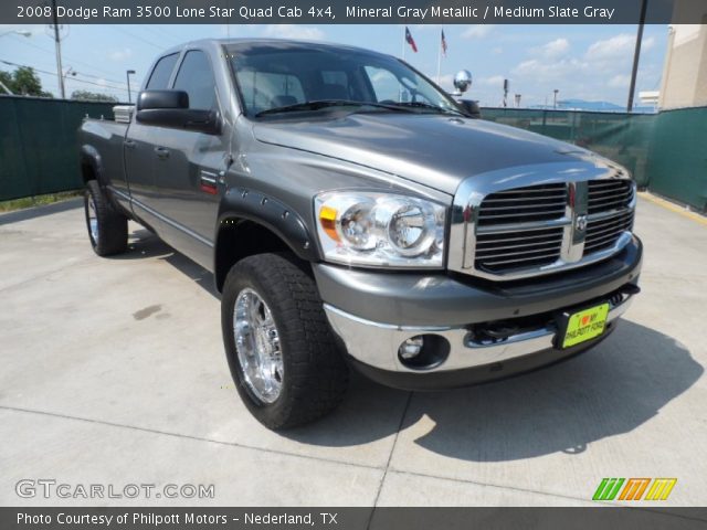 2008 Dodge Ram 3500 Lone Star Quad Cab 4x4 in Mineral Gray Metallic