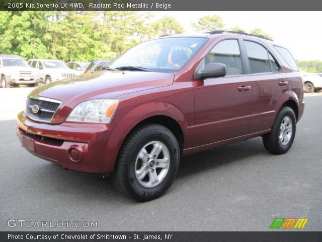 2005 Kia Sorento LX 4WD in Radiant Red Metallic