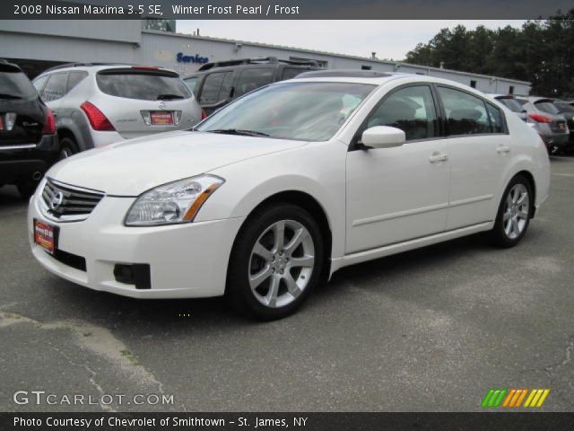 2008 Nissan Maxima 3.5 SE in Winter Frost Pearl