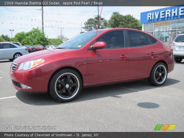 2009 Hyundai Elantra GLS Sedan in Apple Red Pearl