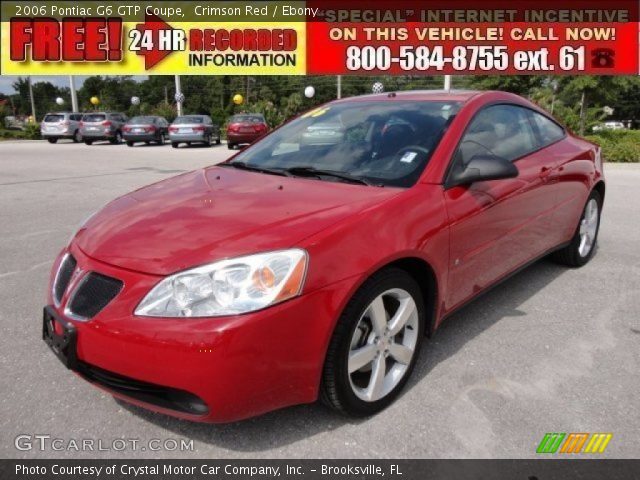 2006 Pontiac G6 GTP Coupe in Crimson Red