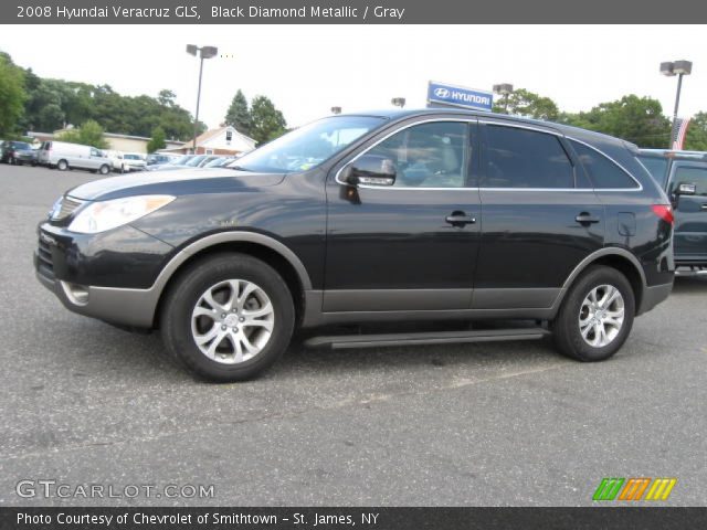 2008 Hyundai Veracruz GLS in Black Diamond Metallic