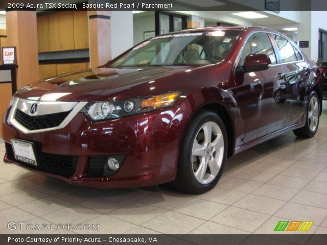 2009 Acura TSX Sedan in Basque Red Pearl