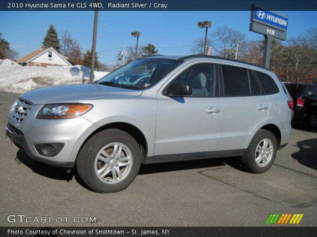 2010 Hyundai Santa Fe GLS 4WD in Radiant Silver