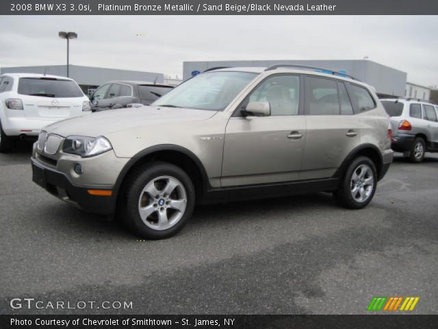 2008 BMW X3 3.0si in Platinum Bronze Metallic