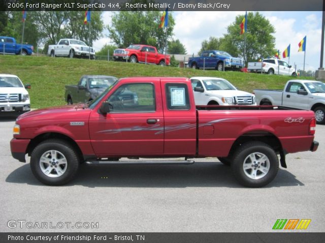 2006 Ford Ranger XLT SuperCab 4x4 in Redfire Metallic