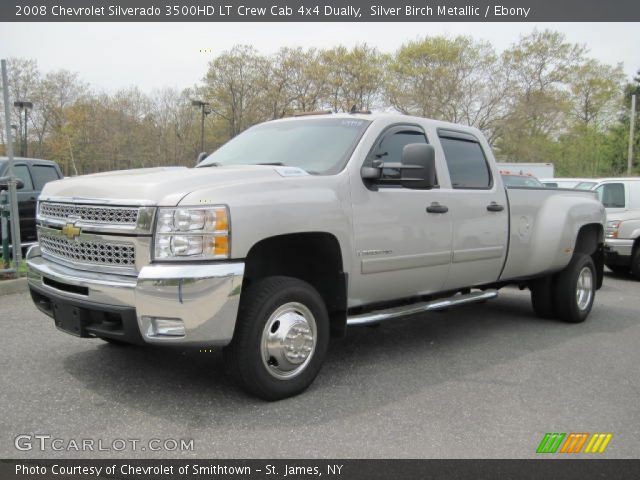2008 Chevrolet Silverado 3500HD LT Crew Cab 4x4 Dually in Silver Birch Metallic