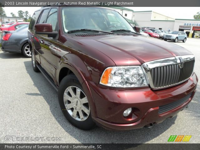 2003 Lincoln Navigator Luxury in Autumn Red Metallic