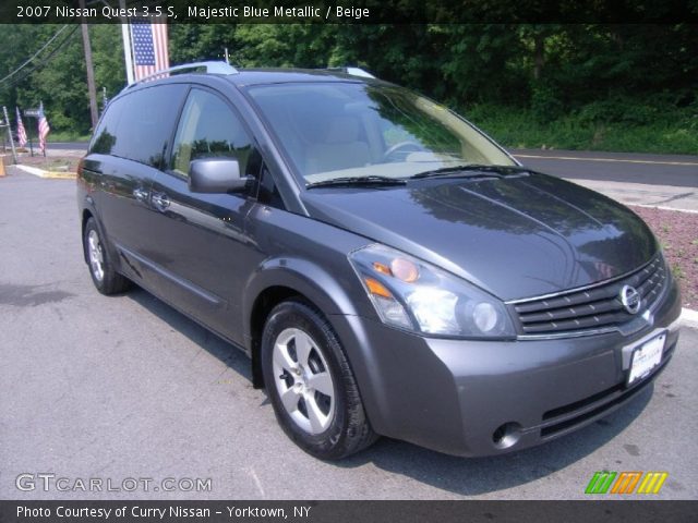 2007 Nissan Quest 3.5 S in Majestic Blue Metallic