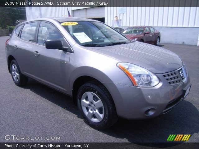 2008 Nissan Rogue S AWD in Gotham Gray Metallic