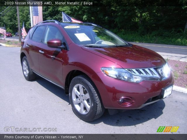 2009 Nissan Murano S AWD in Merlot Metallic