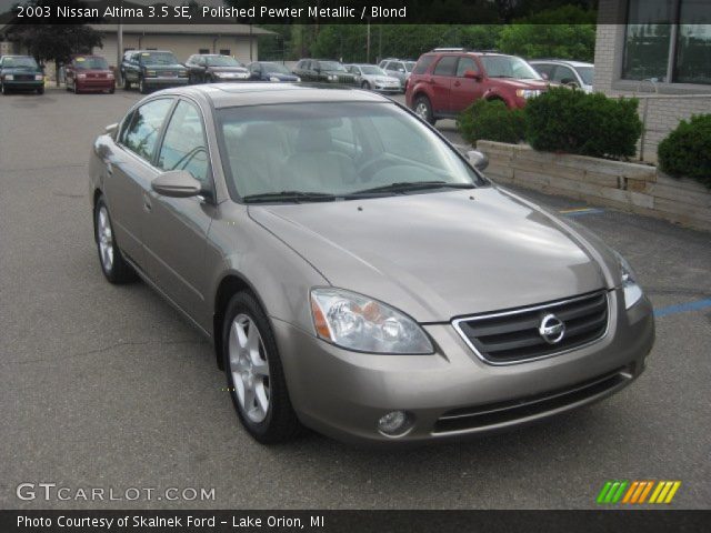 2003 Nissan Altima 3.5 SE in Polished Pewter Metallic