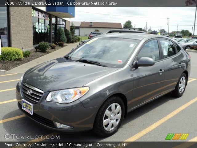 2008 Hyundai Elantra GLS Sedan in Carbon Gray Metallic