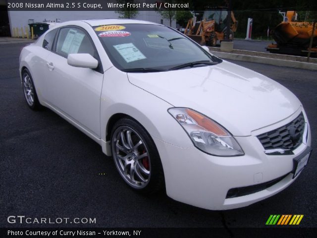 2008 Nissan Altima 2.5 S Coupe in Winter Frost Pearl