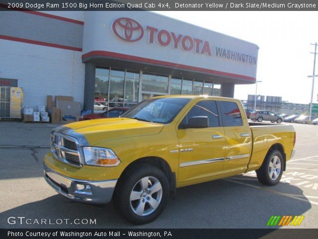 2009 Dodge Ram 1500 Big Horn Edition Quad Cab 4x4 in Detonator Yellow