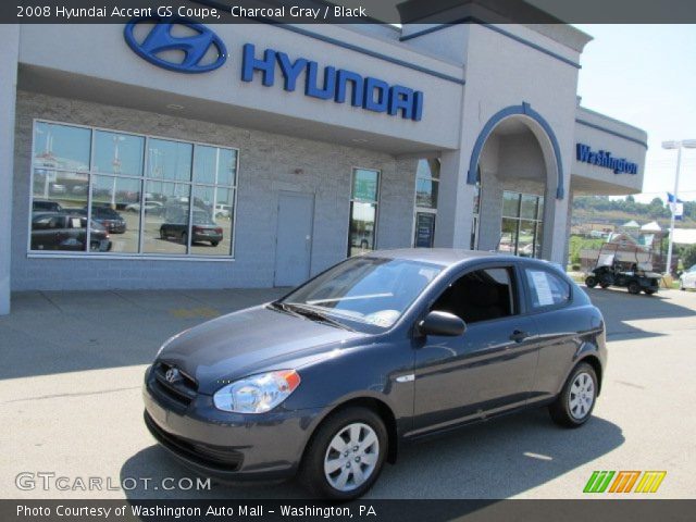 2008 Hyundai Accent GS Coupe in Charcoal Gray
