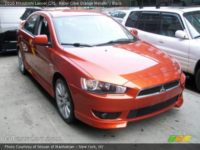 2010 Mitsubishi Lancer GTS in Rotor Glow Orange Metallic