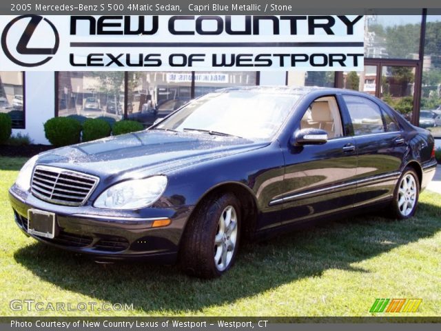 2005 Mercedes-Benz S 500 4Matic Sedan in Capri Blue Metallic