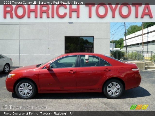2008 Toyota Camry LE in Barcelona Red Metallic