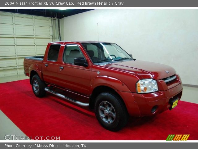 2004 Nissan Frontier XE V6 Crew Cab in Red Brawn Metallic