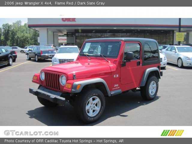 2006 Jeep Wrangler X 4x4 in Flame Red