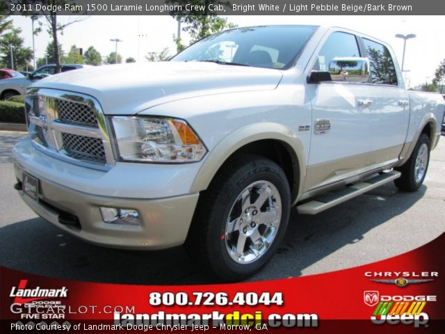 2011 Dodge Ram 1500 Laramie Longhorn Crew Cab in Bright White