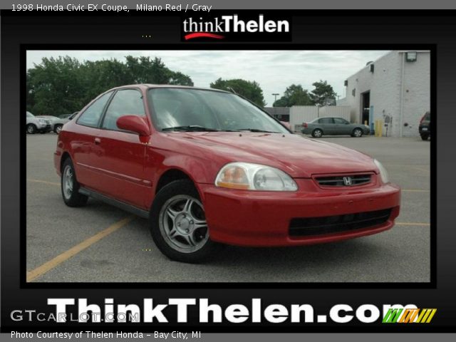 1998 Honda Civic EX Coupe in Milano Red