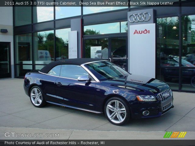 2011 Audi S5 3.0 TFSI quattro Cabriolet in Deep Sea Blue Pearl Effect