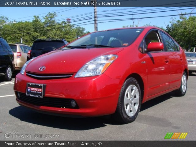 2007 Toyota Prius Hybrid in Barcelona Red Metallic