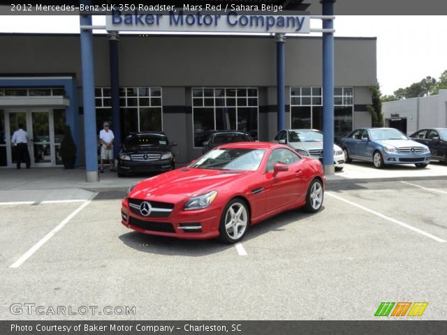 2012 Mercedes-Benz SLK 350 Roadster in Mars Red