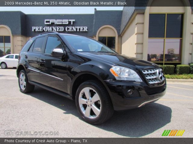 2009 Mercedes-Benz ML 350 4Matic in Obsidian Black Metallic