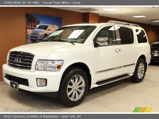 2008 Infiniti QX 56 4WD in Tuscan Pearl White