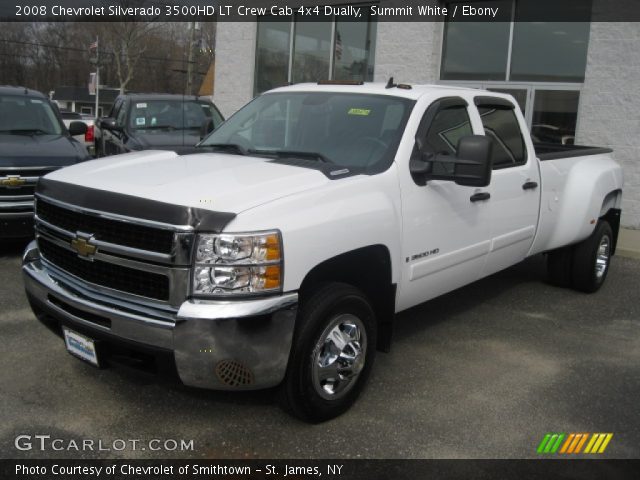 2008 Chevrolet Silverado 3500HD LT Crew Cab 4x4 Dually in Summit White