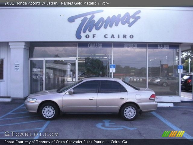 2001 Honda Accord LX Sedan in Naples Gold Metallic