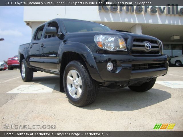 2010 Toyota Tacoma V6 PreRunner TRD Sport Double Cab in Black Sand Pearl