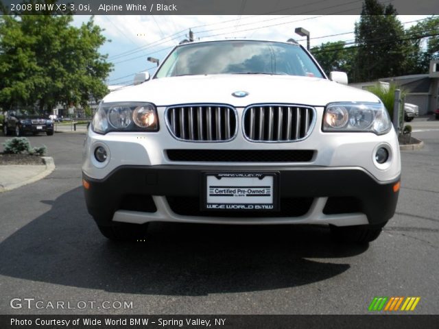 2008 BMW X3 3.0si in Alpine White