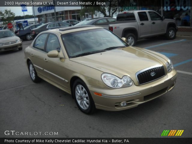 2003 Hyundai Sonata LX V6 in Desert Sand Metallic
