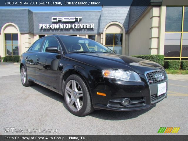 2008 Audi A4 2.0T S-Line Sedan in Brilliant Black