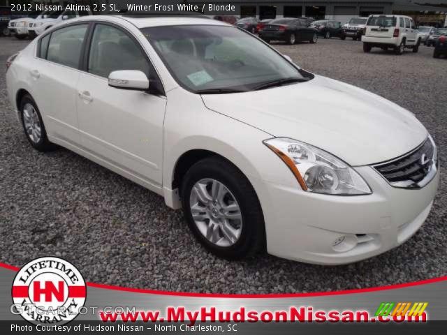2012 Nissan Altima 2.5 SL in Winter Frost White