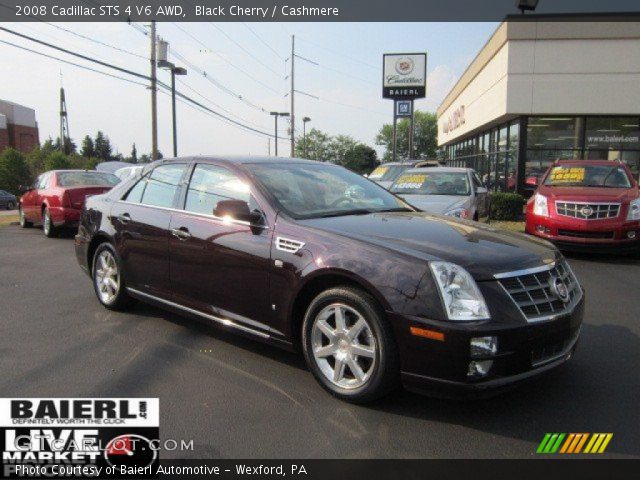 2008 Cadillac STS 4 V6 AWD in Black Cherry