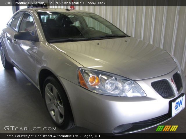 2008 Pontiac G6 Sedan in Liquid Silver Metallic