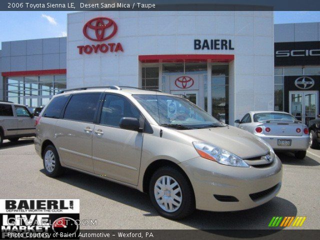 2006 Toyota Sienna LE in Desert Sand Mica