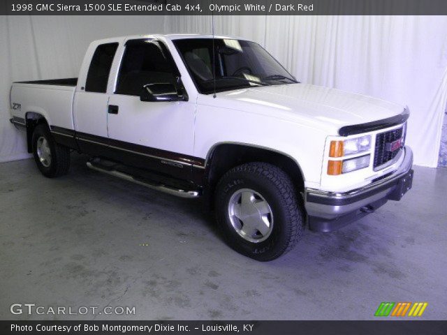 1998 GMC Sierra 1500 SLE Extended Cab 4x4 in Olympic White