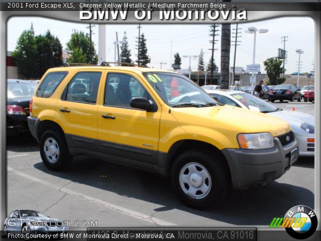 2001 Ford Escape XLS in Chrome Yellow Metallic