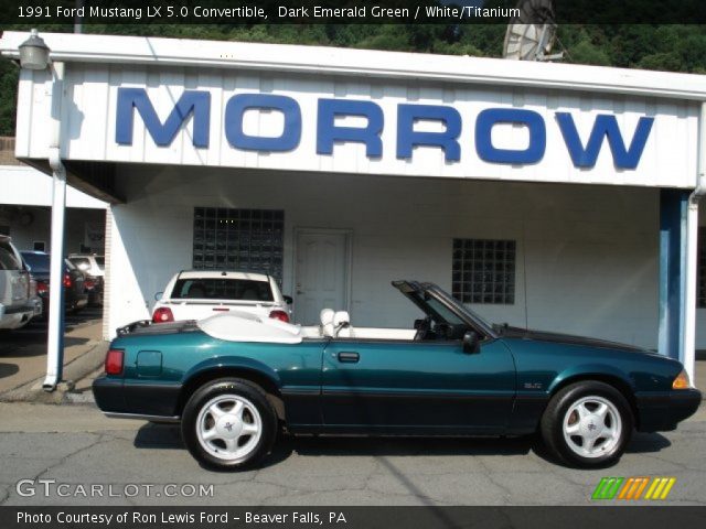 1991 Ford Mustang LX 5.0 Convertible in Dark Emerald Green