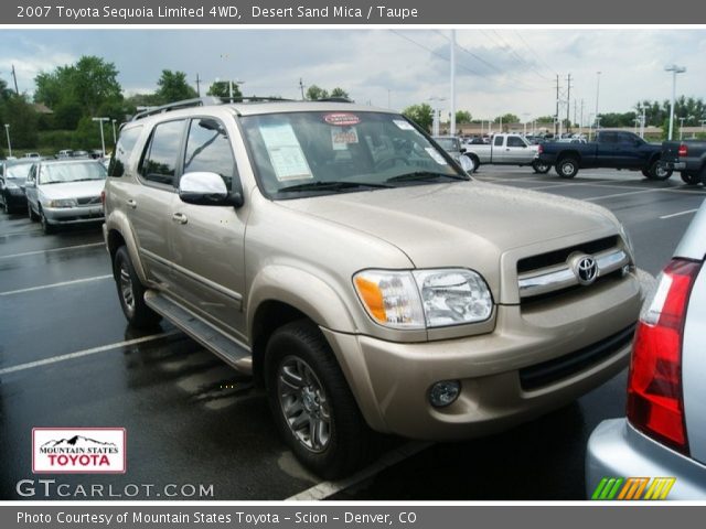 2007 Toyota Sequoia Limited 4WD in Desert Sand Mica