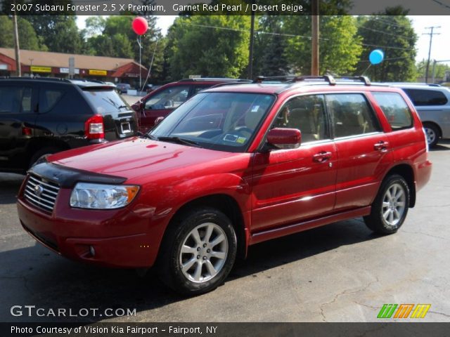 2007 Subaru Forester 2.5 X Premium in Garnet Red Pearl