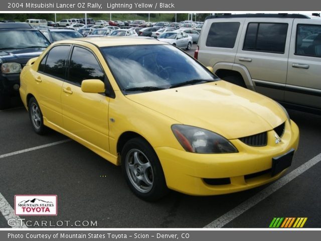 2004 Mitsubishi Lancer OZ Rally in Lightning Yellow